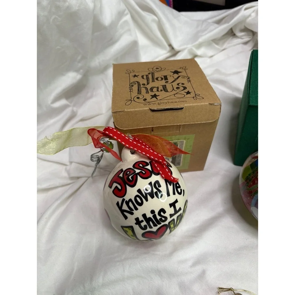 Christmas bundle Christmas ornaments candle holder and ornament holder